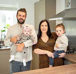 Couple swaps party nights for family life in their forever home